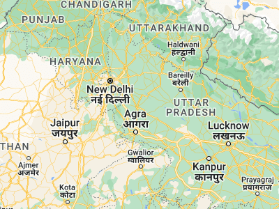 Map showing location of Harduāganj (27.94368, 78.15658)