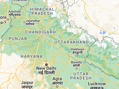 Map showing location of Haridwār (29.94791, 78.16025)