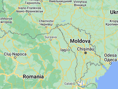Map showing location of Hârlău (47.43333, 26.9)