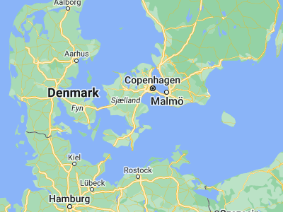 Map showing location of Hårlev (55.34936, 12.23382)