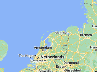 Map showing location of Harlingen (53.17477, 5.42244)