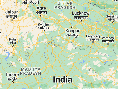 Map showing location of Harpālpur (25.28773, 79.33279)