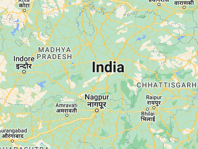 Map showing location of Harrai (22.61667, 79.21667)