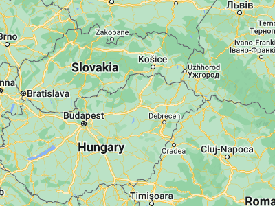 Map showing location of Harsány (47.96667, 20.75)