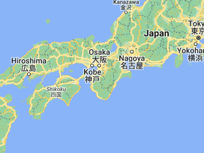 Map showing location of Hashimoto (34.31667, 135.61667)