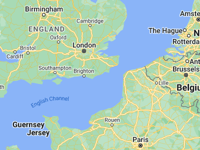 Map showing location of Hastings (50.85519, 0.57292)