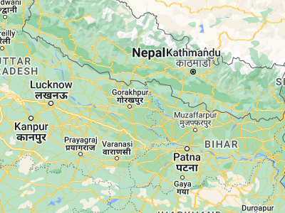 Map showing location of Hāta (26.74196, 83.74459)
