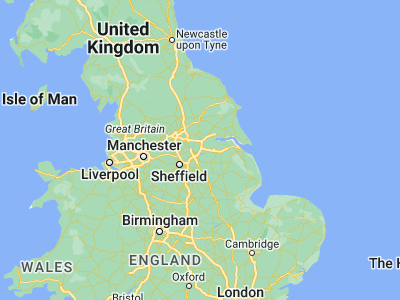 Map showing location of Hatfield (53.57788, -0.99924)