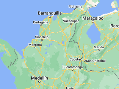 Map showing location of Hatillo de Loba (8.95635, -74.0782)