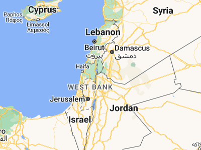 Map showing location of Ḩātim (32.64519, 35.77722)