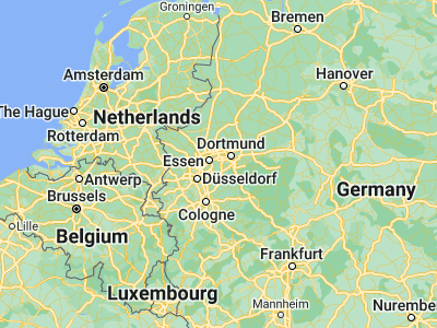 Map showing location of Hattingen (51.39894, 7.18557)