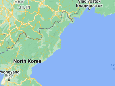 Map showing location of Hau-ri (41.20056, 129.47028)