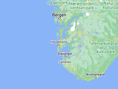 Map showing location of Haugesund (59.41378, 5.268)