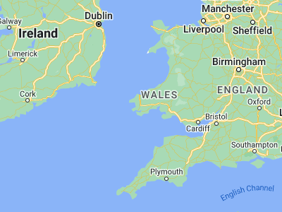 Map showing location of Haverfordwest (51.80169, -4.96914)