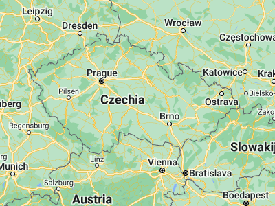 Map showing location of Havlíčkův Brod (49.60785, 15.58069)