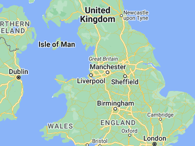 Map showing location of Haydock (53.46723, -2.68166)