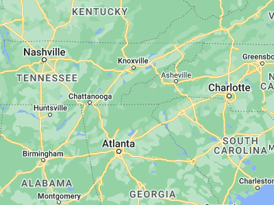 Map showing location of Hayesville (35.0462, -83.81795)