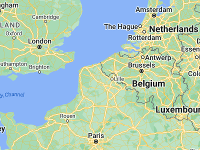 Map showing location of Hazebrouck (50.72374, 2.53729)