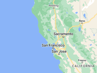 Map showing location of Healdsburg (38.61047, -122.86916)