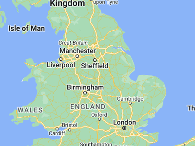 Map showing location of Heanor (53.01372, -1.35383)