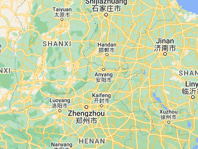 Map showing location of Hebi (35.89917, 114.1925)