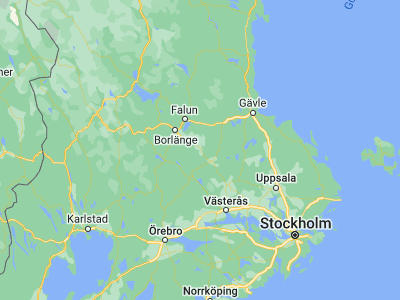 Map showing location of Hedemora (60.27973, 15.98855)