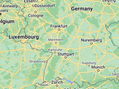 Map showing location of Heidelberg (49.40768, 8.69079)