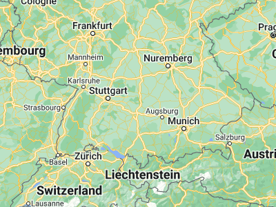 Map showing location of Heidenheim an der Brenz (48.67798, 10.15162)