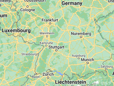 Map showing location of Heilbronn (49.13995, 9.22054)