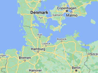 Map showing location of Heiligenhafen (54.36964, 10.98022)