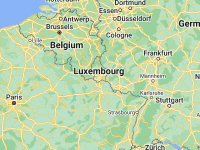 Map showing location of Heisdorf-sur-Alzette (49.66861, 6.14222)
