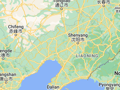 Map showing location of Heishan (41.68917, 122.11278)