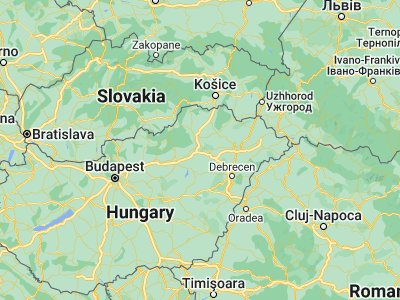 Map showing location of Hejőbába (47.9, 20.95)