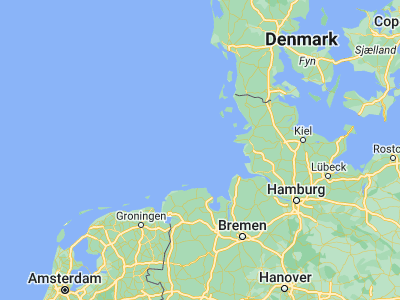 Map showing location of Helgoland (54.18143, 7.8863)