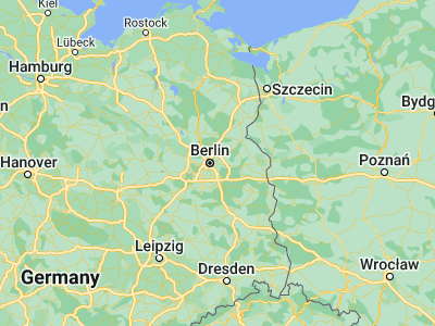 Map showing location of Hellersdorf (52.51667, 13.56667)
