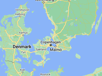 Map showing location of Helsingør (56.03606, 12.6136)