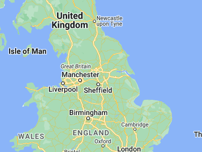 Map showing location of Hemsworth (53.61267, -1.35424)