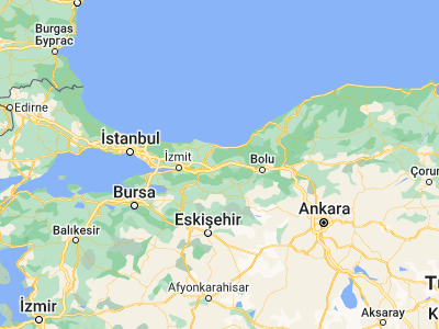 Map showing location of Hendek (40.79944, 30.74806)