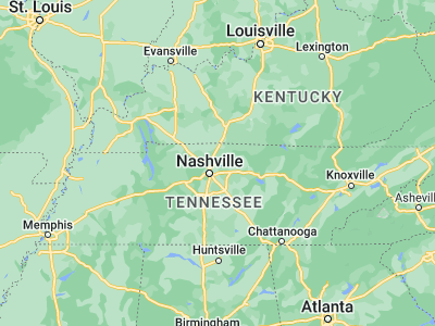 Map showing location of Hendersonville (36.30477, -86.62)