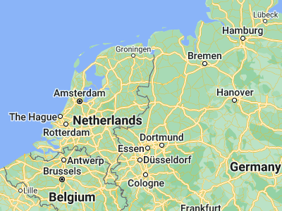 Map showing location of Hengelo (52.26583, 6.79306)