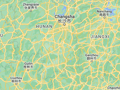 Map showing location of Hengyang (26.88806, 112.615)