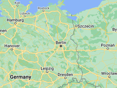 Map showing location of Hennigsdorf (52.63598, 13.20419)