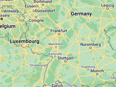 Map showing location of Heppenheim an der Bergstrasse (49.64145, 8.63206)