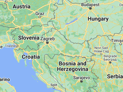 Map showing location of Hercegovac (45.65861, 17.01361)