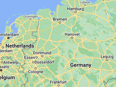 Map showing location of Herford (52.11457, 8.67343)