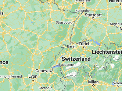 Map showing location of Hérimoncourt (47.44284, 6.88242)