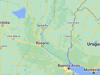 Map showing location of Hernández (-32.3373, -60.0216)