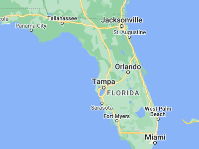 Map showing location of Hernando Beach (28.46944, -82.65927)