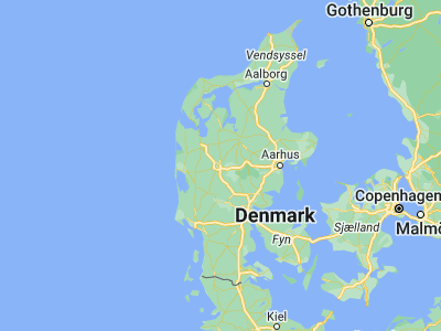 Map showing location of Herning (56.13932, 8.97378)