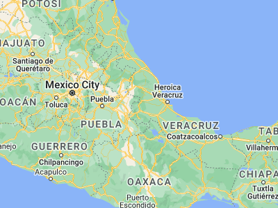 Map showing location of Heroica Coscomatepec de Bravo (19.07253, -97.04807)